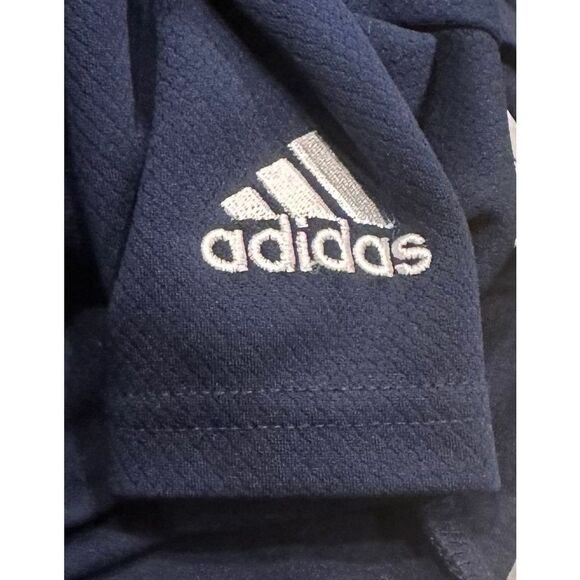 Adidas Men’s Navy Blue Climalite Short Sleeve Polo Shirt Size Medium - Picture 3 of 6
